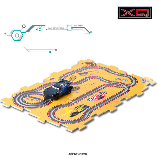 Electric puzzle track car toy