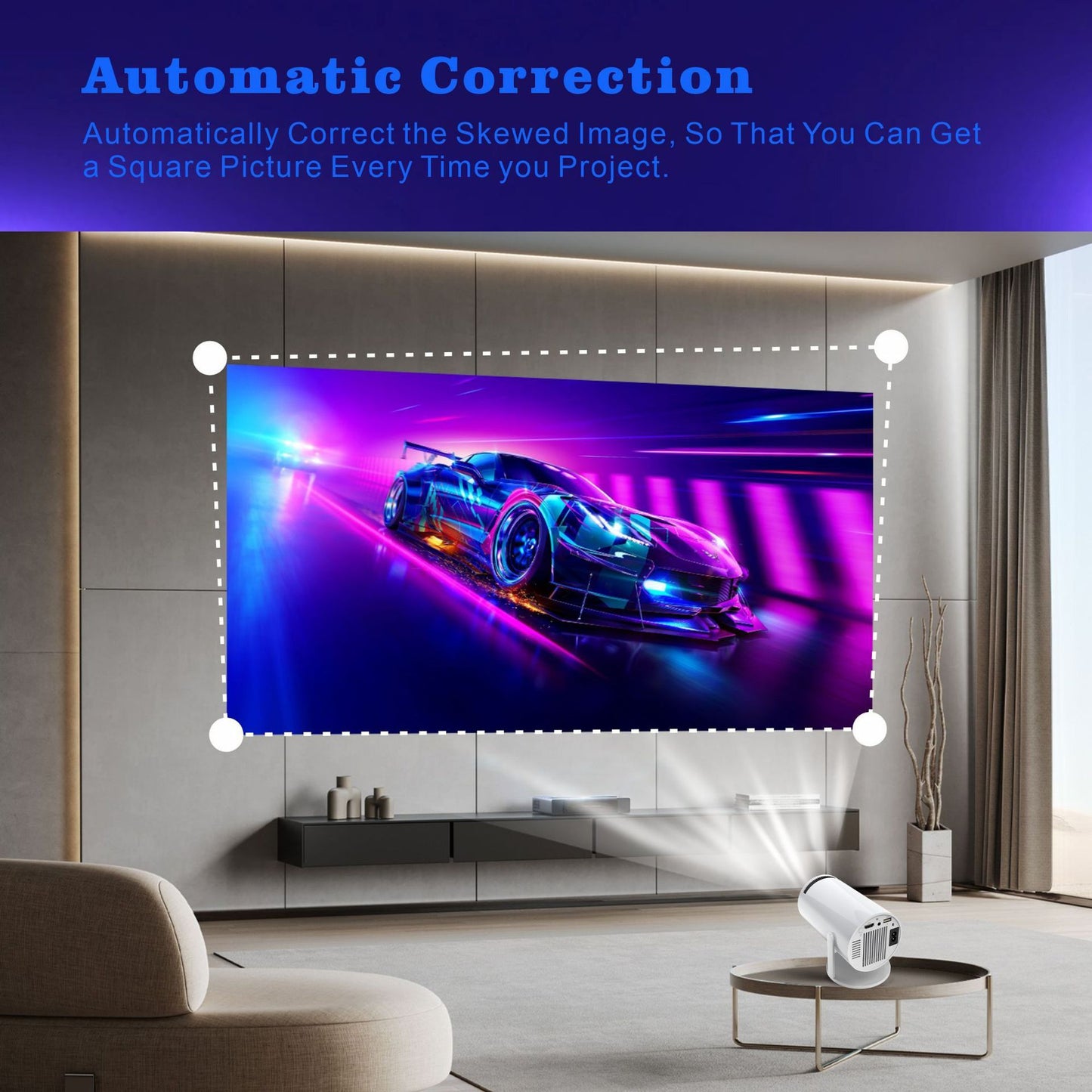 H713 Ultra High Definition 4K Projector Intelligent Home Office Conference Living Room